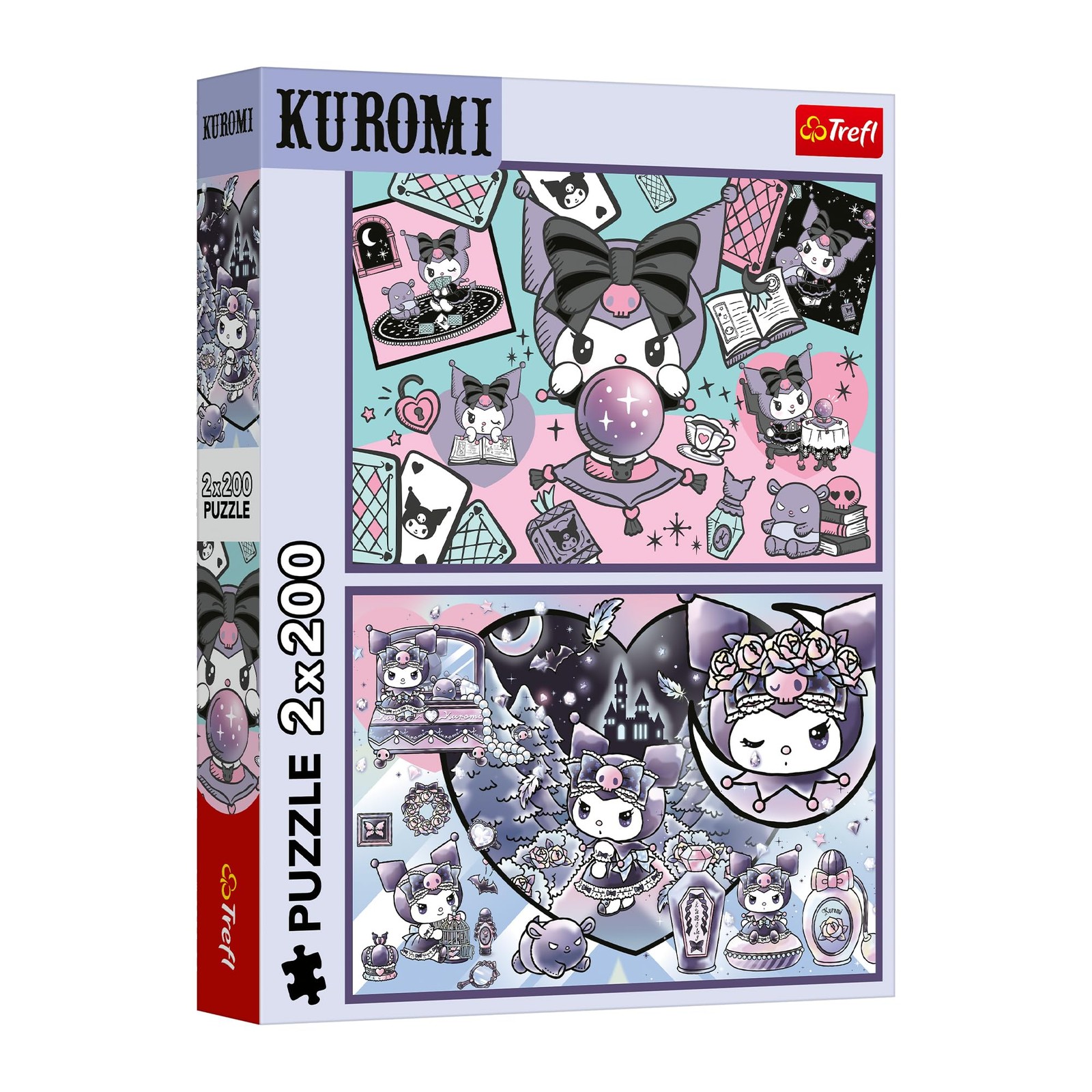 Puzzle 2 en 1 Kuromi 2 x 200 pièces le cadeau d'anniversaire idéal pour fan de Sanrio