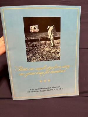 APOLLO Commemorative Album Flights 8, 9, 10, 11 (1969) with all 16 pictures