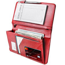 Server Book with Zipper and Magnetic Pocket, Cute Waitress Book Server Booklet,