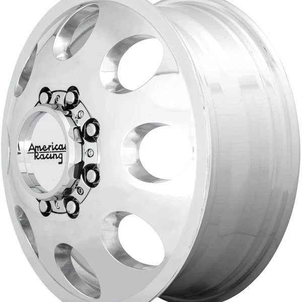 American Racing AR204 Baja Dually Front 16x6 8x6.5" Polished Wheel Rim 16" Inch Foto 3 de 4