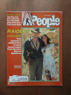 People Magazine July 20 1981 Harrison Ford Raiders Lost Ark   Burt Reynolds