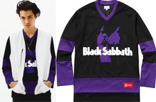 Supreme Black Sabbath Hockey Jersey Size:S 16SS Black Purple New
