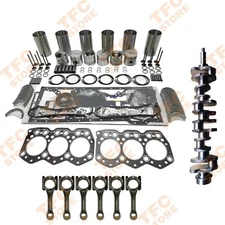 S6K S6KT Overhaul Rebuild Kit + Crankshaft+Connecting Rods for Mitsubishi Engine