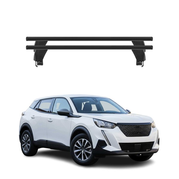 Menabo DachträGer GrundträGer FüR Peugeot 2008 II 2019-2026 Alu Schwarz 2Tlg-image