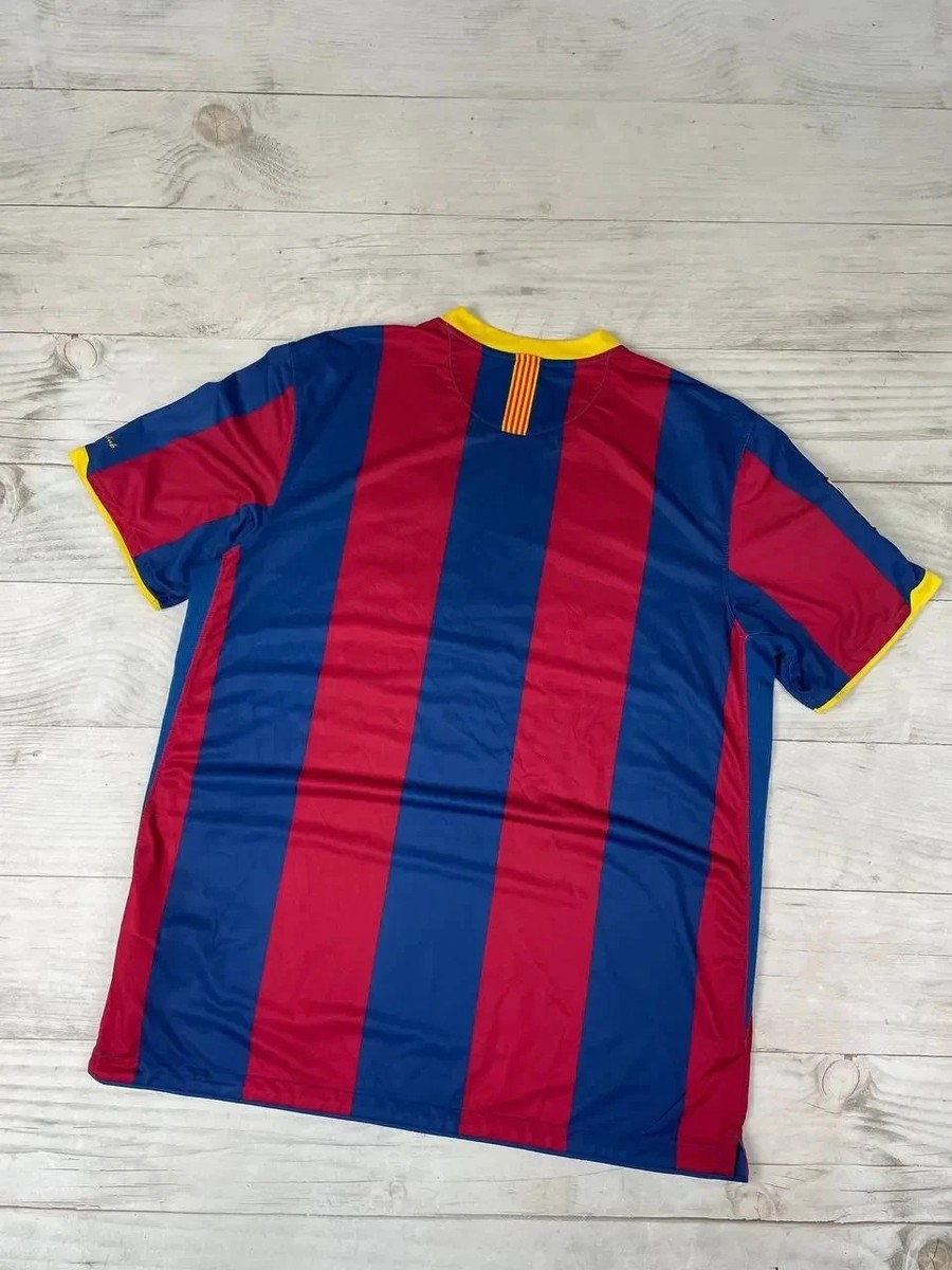 Nike FC Barcelona 2010 2011 Home Shirt Soccer Jersey Men Sz XL
