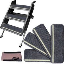 RV Step Covers 4 Packs, RV Stair Covers for Mobile Home and Camper, Camper Step