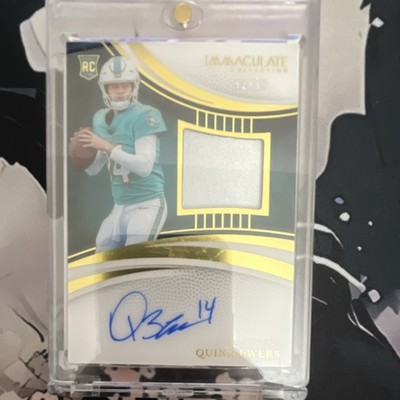 Panini 2025 Immaculate Collection Quinn Ewers RC Patch Miami Dolphins #103
