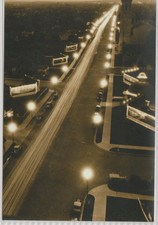 Wilshire Boulevard Los Angeles Ca.  Circa 1928 Sepia Re-Print 4x6 #1011