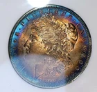 1883-O MORGAN Silver DOLLAR PC MS!!66  Amazing Toned