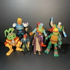 Mixed VTG Action Figure Lot Mighty Ducks, GI Joe, Bucky O'hare, Toxic Crusader