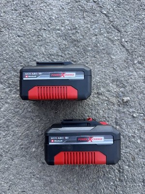 Einhell 4.0 Ah 18V Power X-Change Lithium ion Battery 2 Pack 100% OEM