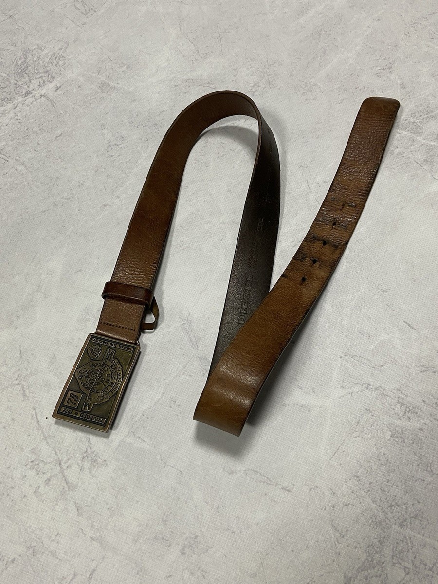 Diesel Belt Vintage Tattoo Leather Biker Moto Style | eBay display picture 1