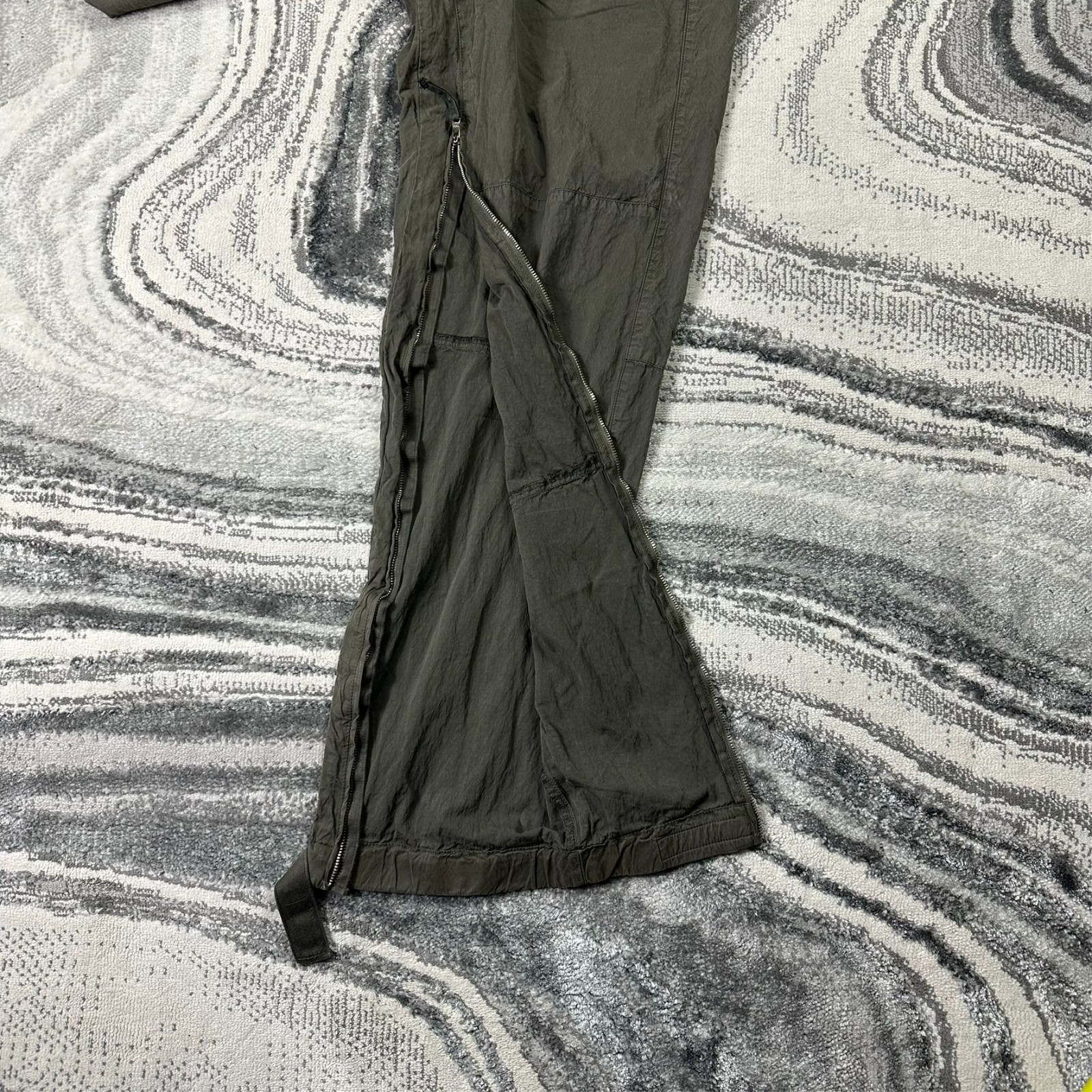 VTG Stone Island S/S 2000 Speed Jeans Olive Sz 52 / W34 Cargo Technical Trousers image 7