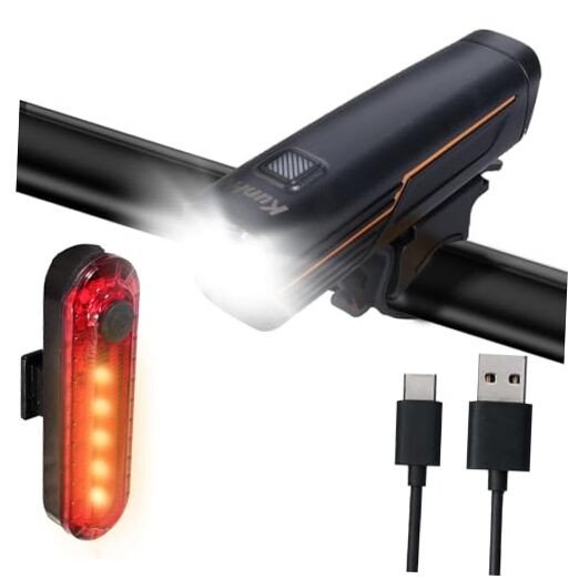  227 Lumens 1600mAh Bike Light Set (1or2or4 or 8 Packs) Rechargeable 1 PACK