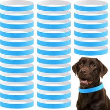 500 Count 20Inch Adjustable Paper Dog Collars with Tear Resistant Waterproof