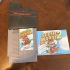 Super Mario Bros. 2 NES, 1988 Authentic Tested With Sleeve