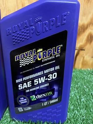 Royal Purple Multi-Grade SAE 5W-30 High Performance Motor Oil 1 Qt Bottle Single