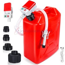 51'' Auto-Stop Fuel Transfer Pump - USB Type-C or Battery Power Portable 3.2 GPM