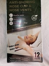 Magnetic Anti Snore Device Stop Snoring Nose Clip Easy Breathe Improve 12 Packs