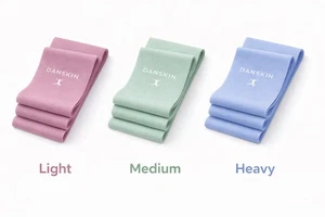 Danskin Bandes stretch 3 Pack léger moyen de fitness d'exercice lourd nouveau