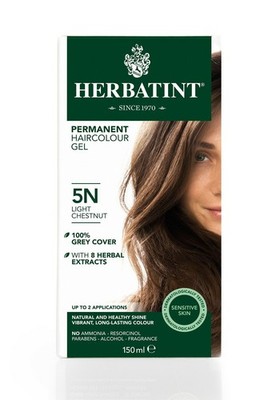 HERBATINT HERBAL NATURAL HAIR COLOR DYE LIGHT CHESTNUT 5N 150ml - AMMONIAKFREI