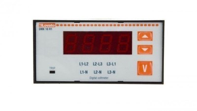 3-Phasen-Digital-Panel-Voltmeter 15-660 V AC IP54 DMK10R1