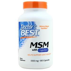 Doctor's Best MSM with OptiMSM  180 caps