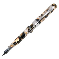 CONKLIN MARK TWAIN CRESCENT COLLECTION FOUNTAIN PEN ORANGE MEDLEY (GUNMETAL)