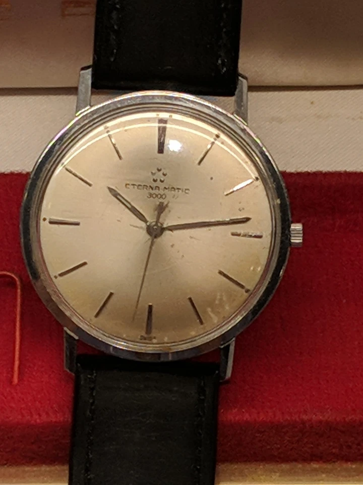 ETERNA MATIC 3000, relógio de pulso masculino automático com caixa e pulseira assinada NOS - Imagem 2 de 4