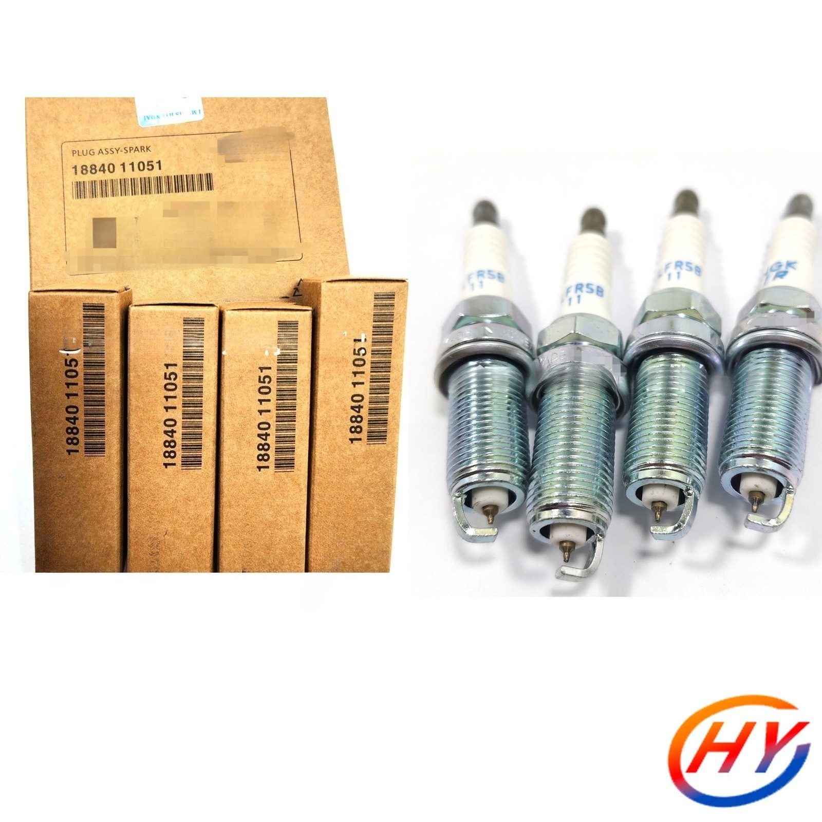 4pcs Parts Engine Ignition Spark Plug 18840-11051 For HYUNDAI 07-09 Santa Fe