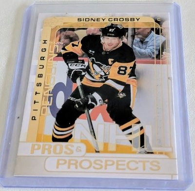 #ad 2024 25 Upper Deck Pros and Prospects Gold #PP 29 Sidney Crosby $8.00