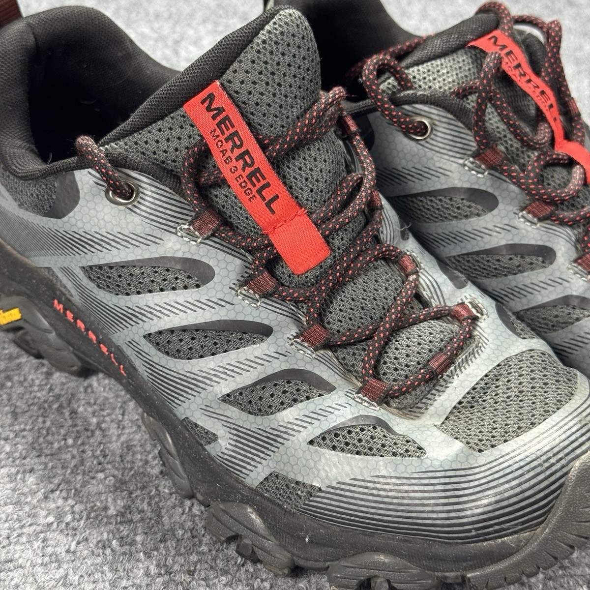 Merrell MOAB 3 Edge Granite Grey Hiking Shoes Vibram Soles  display picture 1