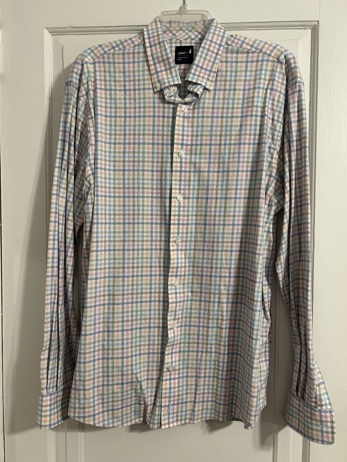 Johnnie-O Performance Button Up Spring Plaid Shir… - image 1