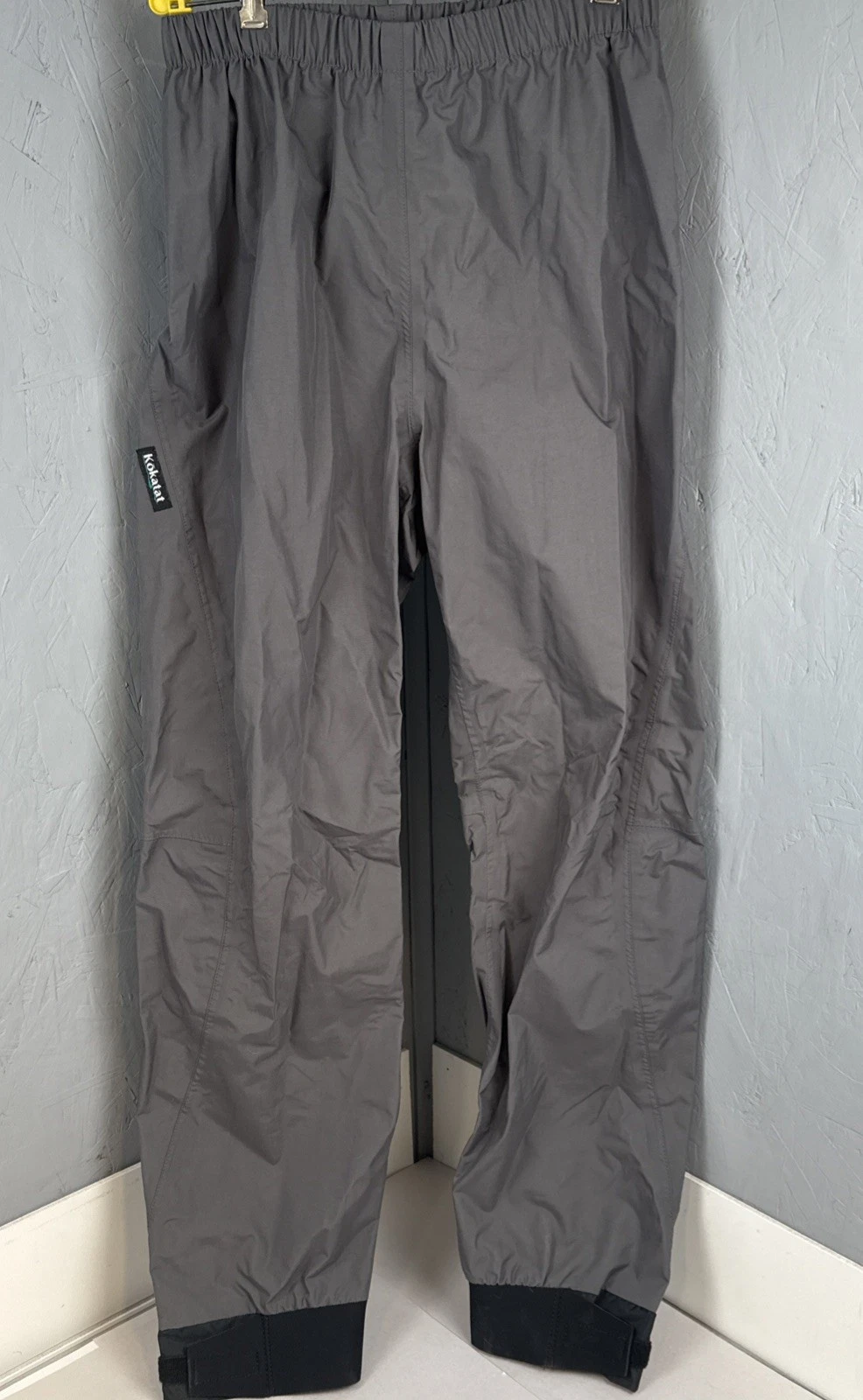 VTG Kokatat Kayaking Pants Mens M Medium Gray Waterproof Nylon Boat VTG USA
