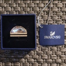 Swarovski Ring Cocktail goldfarben transparen...
