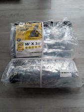 Clear Tarps 20 mil Heavy Duty Waterproof Transparent Tarp with Grommets