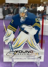 Colten Ellis CLEAR CUT Young Guns Upper Deck 2025-26 Rookie Card d19jy. rookie card picture