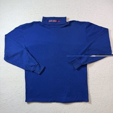 Texas Rangers Mock Neck Turtleneck Majestic Official Vintage Shirt Blue Men’s XL