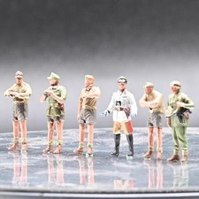 1/72 Scale Sanrong German African Army With Rommel 6 Soliders Group Model