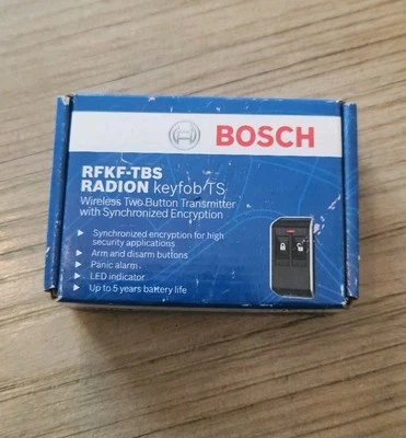New! Bosch RFKF-TBS Radion Wireless Keyfob TS - 2 button, Encrypted