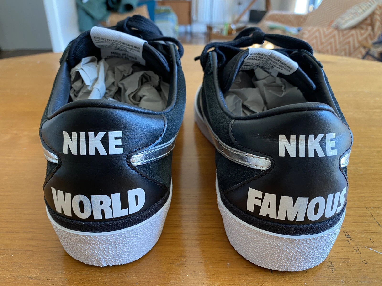 NIKE ZOOM BRUIN SB SUPREME   NOIR & ARGENT MÉTALLIQUE   UK 8 / US 9 / EU 42,5