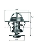 Mahle Thermostat FüR Vw Golf I Ii Iii Iv V Vi,Iltis,Jetta I Ii,Multivan
