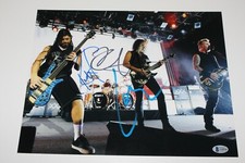 METALLICA BAND SIGNED 11x14 PHOTO BECKETT COA LARS ULRICH KIRK HAMMETT ROBERT