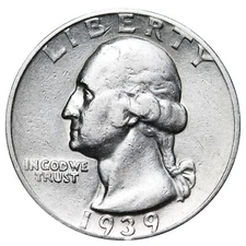 1939-S Washington Quarter Better Grade Complete Your Album! SILVER!