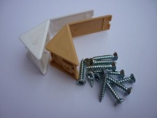 Corner connecting shelving blocks shelf support brackets with screws