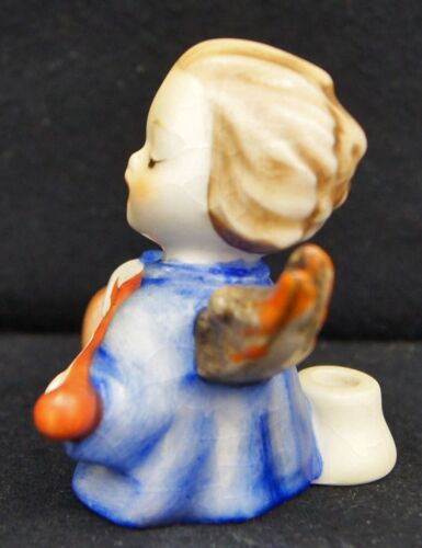 Statuina porcellana HUMMEL GOEBEL #238/A angelo con liuto 2,25" TMK-3 - Foto 4 di 5