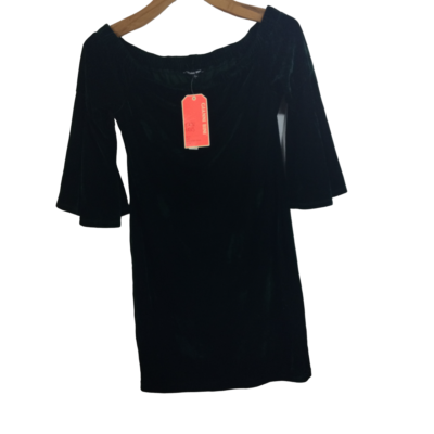 Gianni Bini Velvet Off Shoulder 3/4 Flutter Sleeve Dress Emerald Green Large NWT | eBay Gianni Bini Velvet Off Shoulder 3/4 Flutter Sleeve Dress Emerald Green Large NWT | eBay