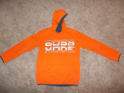 Boys Place Sweatshirt/Hoodie Orange/Gray Size XXL (16) ''Boss Mode'' - EUC!