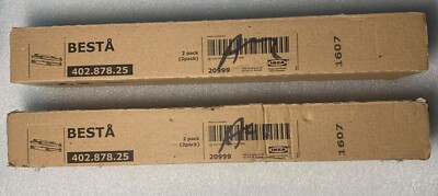 2X kea Besta Drawer Runner Soft Closing Rail Slides 2 Pack Each