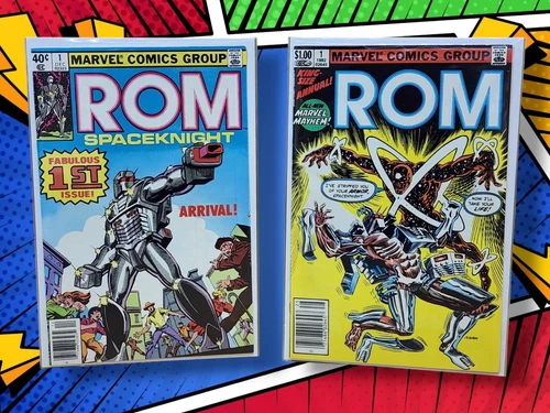 1979-82 Marvel Comics ROM The Spaceknight Volume 1 #1 & #1 Annual Comic Books